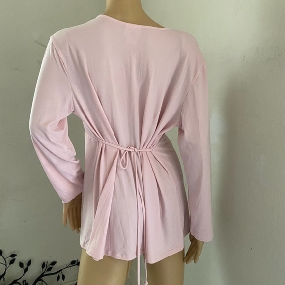 Oh baby by motherhood pink top blouse size L - Picture 3 of 8